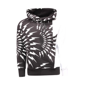 0376AQ Felpa Hombre NEIL BARRETT Sudadera Blanco/Negro - Imagen 1 de 4