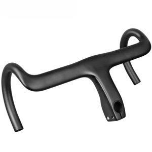 Full Carbon Road Bike Integrated Handlebar Full Hidden Handlebar Racing Drop Bar - Picture 1 of 20