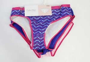 3 Calvin Klein Girls Bikini Panty Underwear Sz M (8/10) - NWT - Picture 1 of 1