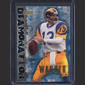 Lámina de tarjeta insertada Kurt Warner 2000 Black Diamond DIAMONATION #D4 St. Louis Rams - Imagen 1 de 3