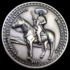 ESCASA MEDALLA ALTO RELIEVE MÉXICO EMILIANO ZAPATA 1879 - 1919 NP0333 - Imagen 1 de 7