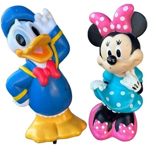 Disney Lot of 2 Minnie Mouse and Donald Duck Plastic Collectible Toys (READ) - Picture 1 of 16