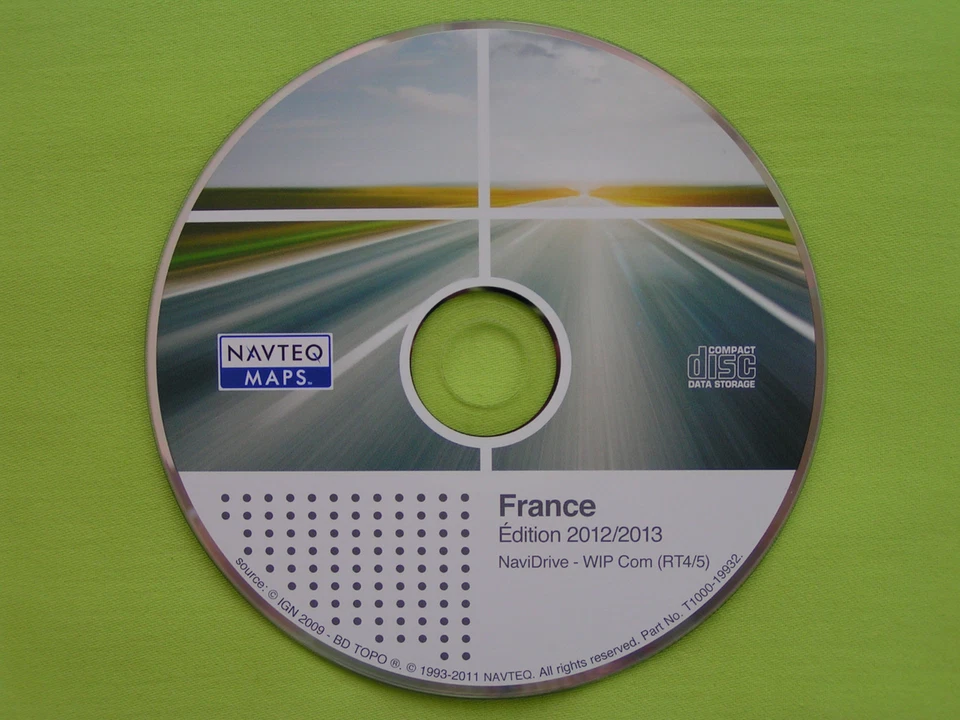 NAVIGATION CD WIP COM RT4 RT5 FRANKREICH 2013 CITROEN C4 C5 C6 PEUGEOT 307 407 - Bild 1 von 1