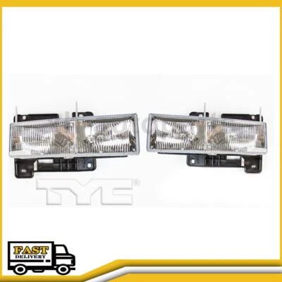 Fits 1990~1999 Chevrolet C1500 C1500 Left Right Headlight Assembly - Image 1 of 4