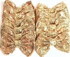 Set of 12 Large 5 inches Gold Sequin Bows,DIY Bows,Wholesale Bows/ NO CLIP(USA)