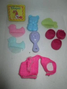 Vintage My Little Pony Accessories ~❤️~ G1 Combs, Bathing Suit, Diaper, Shoes # - Picture 1 of 5