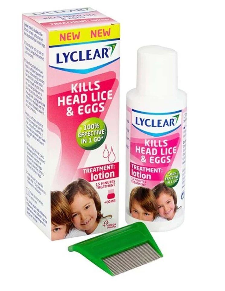 Lyclear Kids Head Lice Lotion 100ml Treatment + Nit Comb - Image 1 of 1