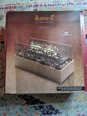 ⭕️ Illumine - Homedics NAPOLI Tabletop Fireplace Fire Sculpture Botanical Oil - Image 1 of 3