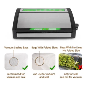 Bolsas de plástico 500cm para máquina de soldadura al vacío alimentos fruta carne bolsas envasadas al vacío - Imagen 1 de 6