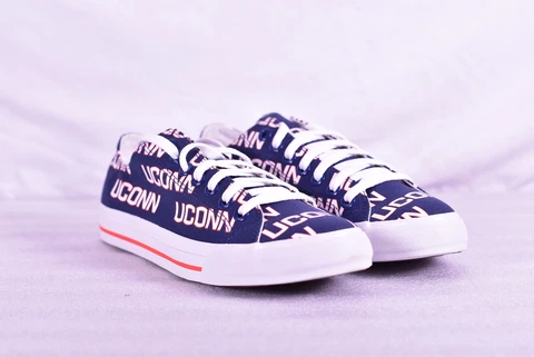 Unisex Row One University of Connecticut UCONN Huskies Lace Up Shoes, Blue Cover