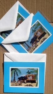 Künstler Bruce Smith Island Szenen Menge 3 leere Notiz Grußkarten mit Umschlägen - Bild 1 von 2