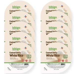 Bibigo Sticky White Rice Bowls, 7.4 oz, Pack of 10 - Restaurant-Style Rice - Picture 1 of 1