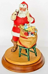 COCA-COLA Royal Orleans SANTA VA A TRABAJAR '87 Estatuilla de Navidad Edición Limitada NUEVA - Imagen 1 de 12