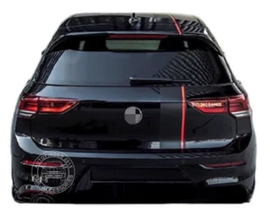 Hood Roof Tail Racing Stripe Car Sticker For Volkswagen GOLF8 GTI Graphics Decal - Picture 1 of 3