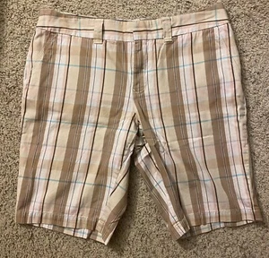 Tommy Hilfiger Bermudas Pantalones Cortos Tostados A Cuadros Para Mujer Talla 12 - Imagen 1 de 9