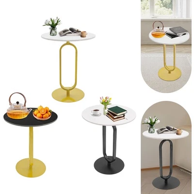 Mesa Auxiliar Redonda Mesa Auxiliar Moderna Mesa de Centro para Salón Balcón Foto 1 de 4