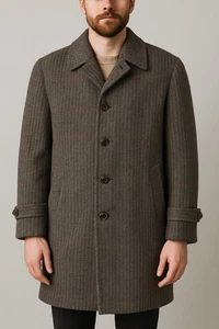 Abrigo de tweed Varsity Town Dover Lane vintage para hombre L - Imagen 1 de 6