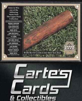 Babe Ruth 2000 Upper Deck #NNO Collection Entry Forms Pee Wee Reese LA - Image 1 of 2