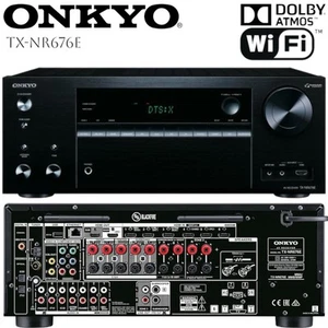ONKYO TX-NR676E Netzwerk 7.2 Receiver Dolby Atmos Hi-Res Bluetooth AirPlay Wi-Fi - Bild 1 von 16