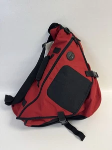 De Colección GAP 2005 Bolso Bandolera Y2K Correa Única Bandolera Mochila de Hombro Gorpcore Rojo - Imagen 1 de 17