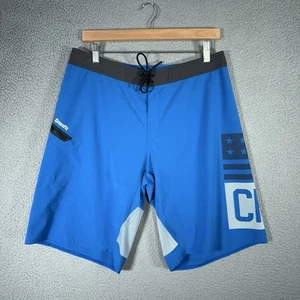 Reebok CrossFit Shorts Mens 33 Blue Super Nasty Hero Superwick Board Shorts - Picture 1 of 18