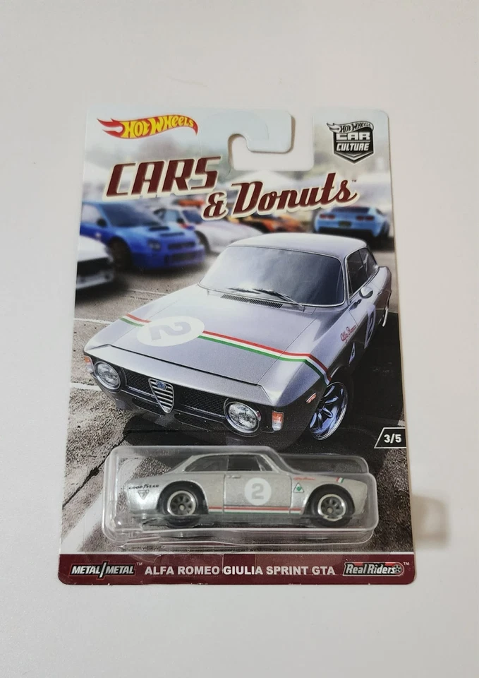 Hot Wheels Alfa Romeo Giulia Sprint GTA COCHES Y DONUTS COCHE CULTURA AGRIETADO Foto 1 de 3