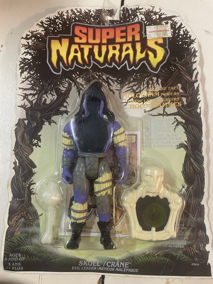 Super Naturals Skull Action Figure Tonka 1987 Vintage 80s