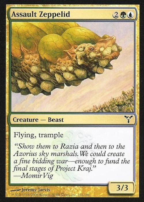 Assault Zeppelid - Medium Play MTG Dissension - Image 1 of 1