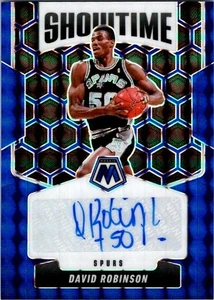 Mosaico Panini 2024-25 #SS-DAV David Robinson/35 azul Prizm Showtime firmado automáticamente - Imagen 1 de 2