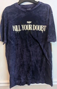 Camicia 4am Culture Kill Viola Lavaggio Acido Nuova con etichette Taglia Uomo M - Foto 1 di 4