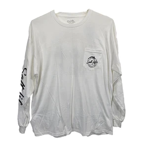 Salt Life White Long Sleeve T-shirt Marilin and words "Changing Tides Size XL - Picture 1 of 9