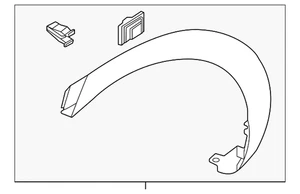 Genuine Hyundai Wheel Opening Molding 87741-IY000 - Picture 1 of 2