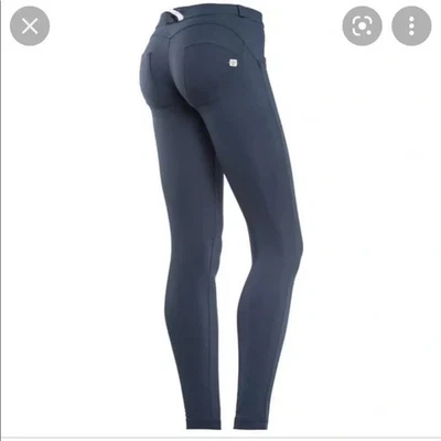 NWT FREDDY WR.UP NAVY TROUSERS PANTS LEGGINGS SZ L OR US 8 - Image 1 of 4