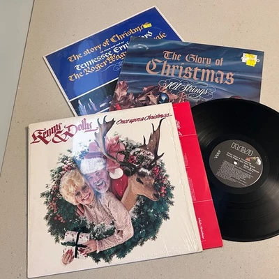 (2) SEALED & Dolly Parton, Kenny Rogers LP Lot "Once Upon A Christmas" Vinyl - Image 1 of 4