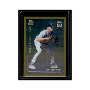 Carta Baseball Sean Burroughs 2001 Topps Chrome #T40 San Diego Padres quasi nuova - Foto 1 di 3