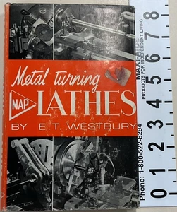 Metal Turning Lathes by Edgar Westbury 1970 HC Dust Jacket Model and Allied Pub - Picture 1 of 12