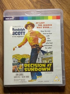 Decision at Sundown Blu-ray 1957 Indicator Randolph Scott Western - Foto 1 di 2