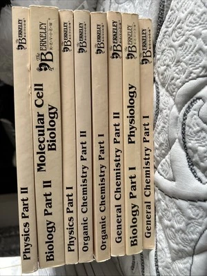 The Berkeley Review (TBR) MCAT Prep Books 8 Chemistry Physics Psyc Biology Lot - Image 1 of 2