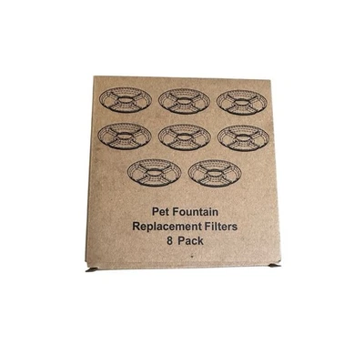 Cat/Pet Water Fountain Filters Replacement Filters Circle 8 pack - Image 1 of 4