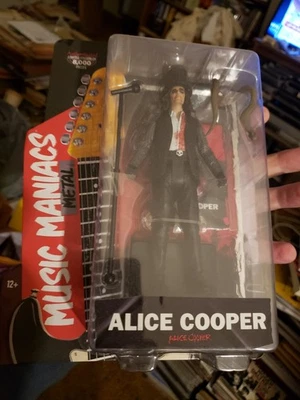 Nueva figura de acción Alice Cooper McFarlane Music Maniacs 6" de metal en tarjeta como nueva  Foto 1 de 4