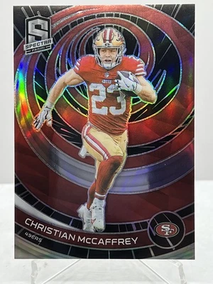 2023 Panini Spectra - Christian McCaffrey #85 Hyper Prizm 23/75-jersey match - Image 1 of 2