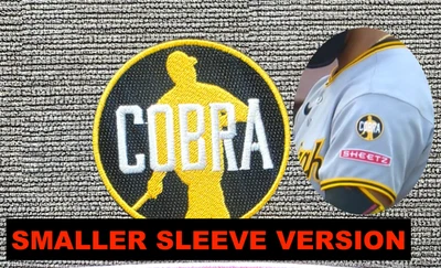 Dave Parker Cobra Patch Pittsburgh Pirates Cobra Baseball Jersey SLEEVE  VERSION - Image 1 of 2