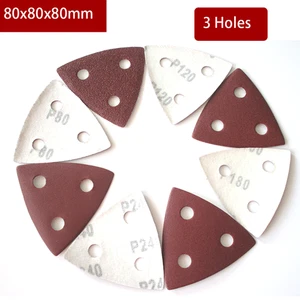 80x80x80mm Triangular Red Sandpaper Wet&Dry Sanding Paper Self-adhesive 40-2000# - Picture 1 of 6