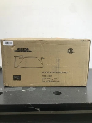 Access Lighting 20133LEDDMG-BL Solano 5" Tall LED Wall Sconce - Black - Image 1 of 3