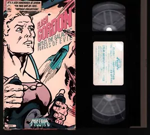 Flash Gordon Battles the Galactic Forces of Evil (VHS) MEDIA Tape 1985 Animated - Foto 1 di 2