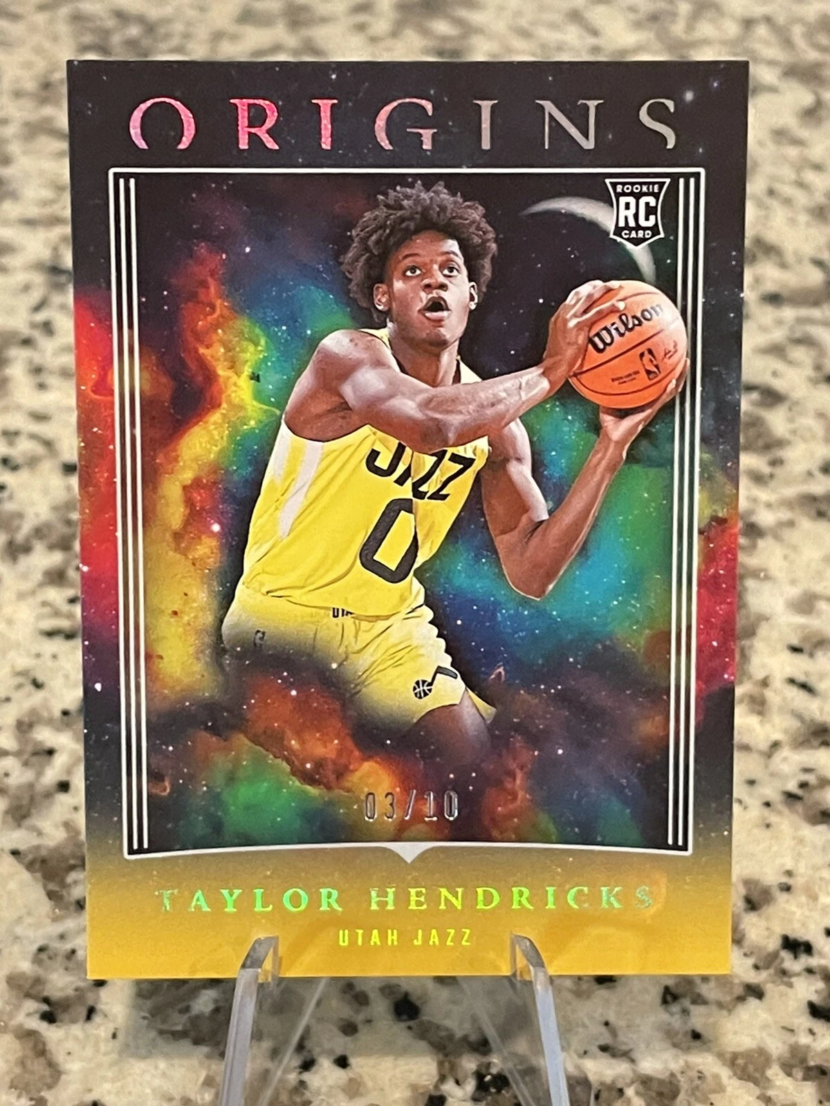 2023-24 Panini Origins /10 Taylor Hendricks GOLD Rookie RC Utah Jazz SSP