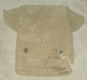 WWII US Map Case Bag Pouch 1942 Dated Army Military General Shoe Corp - Picture 1 of 5