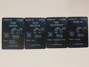 Tarjetas de armas Warhound Scout Titan, Adeptus Titanicus, GW - Imagen 1 de 1