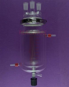 Laboratory Jacket Reaction Flask kit, Three Necks,PTFE Dropper Valve - Picture 1 of 7