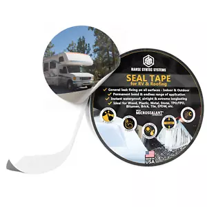 Seal Tape MicroSealant® WHITE 6" x 25' , RV & Roof Seal, Waterproof Tape - Picture 1 of 8